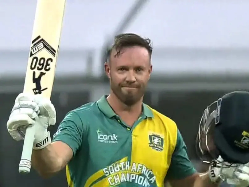 WCL Final: Pakistan Champions Lose to South Africa Despite 195, AB de Villiers' 100 Steals Win*