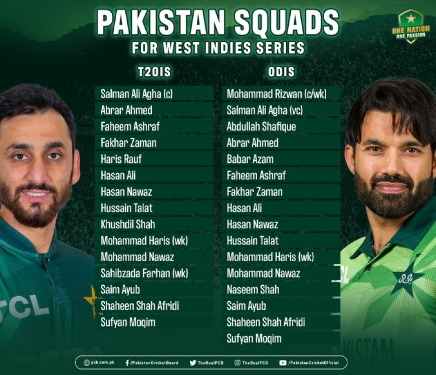PAK vs WI 1st ODI 2025: Pakistan’s Full Squad, Predicted XI, and Match Preview